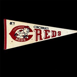Vintage Cincinnati Reds Pennant, used condition